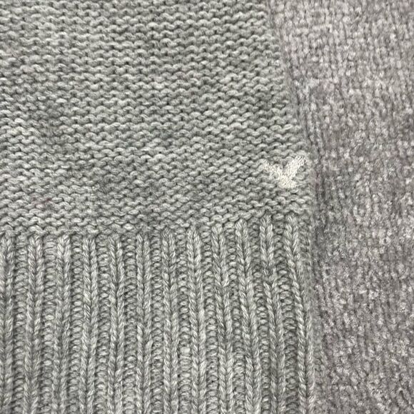 American Eagle AE Women’s XS Gray Wool Knit Short Sleeve T-Shirt Top - Picture 4 of 6